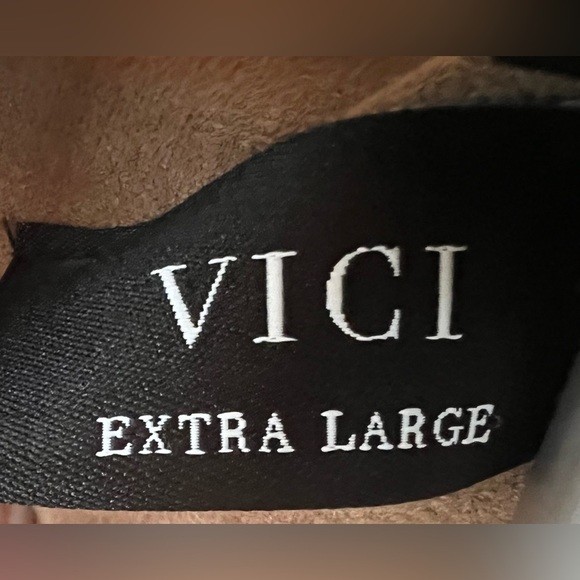 Tan Faux Suede Women's Jacket - Picture 4 of 6